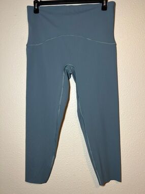 Spanx Womens Size 1X Active 7/8 Leggings Booty Boost Blue High Rise Pocket